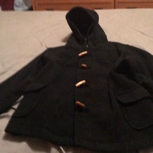 Boy’s black wool coat